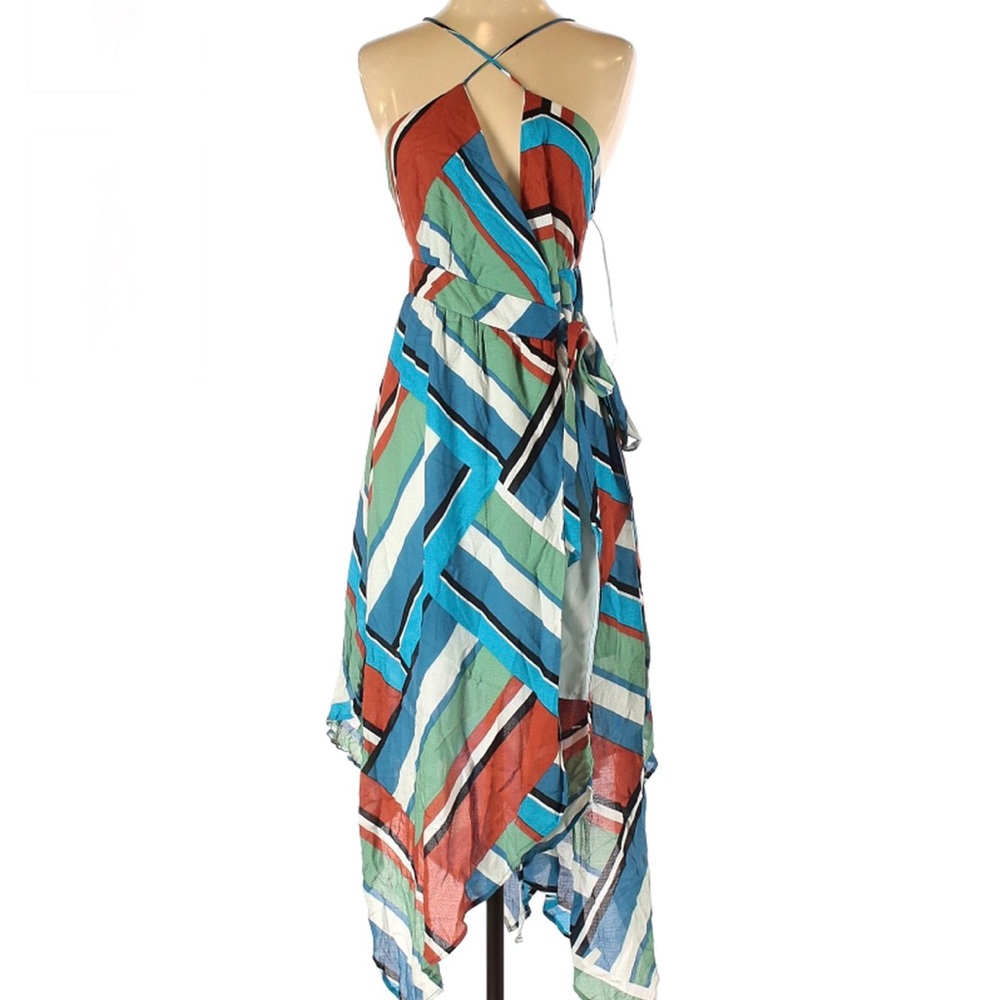 Gianni Bini plunge striped summer dress - Picture 3 of 4